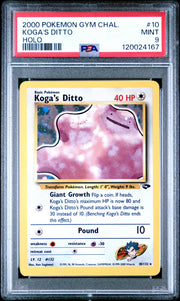 Pokemon Gym Challenge Koga's Ditto 10/132 PSA 9