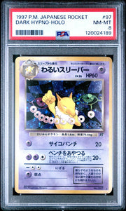 Pokemon Team Rocket Japanese Dark Hypno 97 PSA 8