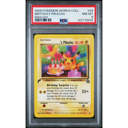 Pokemon World Collection English Birthday Pikachu 24 PSA 8