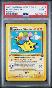 Pokemon World Collection German Flying Pikachu 25 PSA 4