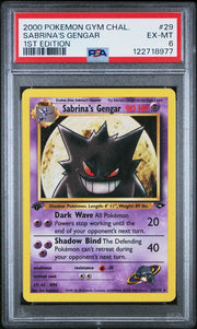Pokemon Gym Challenge 1st Edition Sabrina's Gengar 29/132 PSA 6
