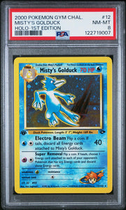 Pokemon Gym Challenge 1st Edition Misty's Golduck 12/132 PSA 8