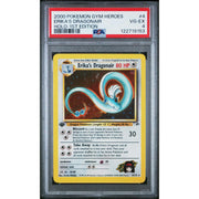 Pokemon Gym Heroes 1st Edition Erika's Dragonair 4/132 PSA 4