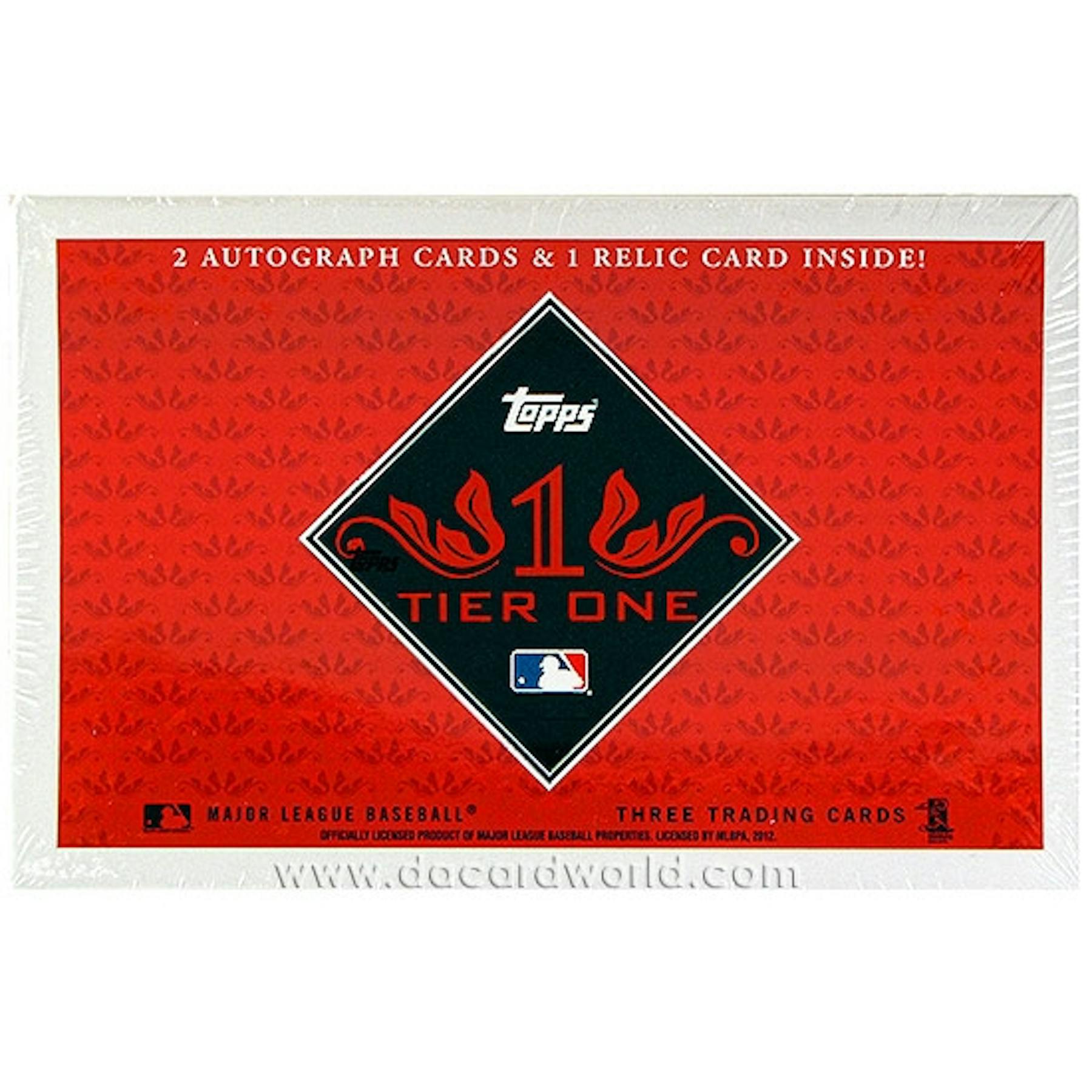 2012 Topps Tier One Baseball Hobby Box (Reed Buy)