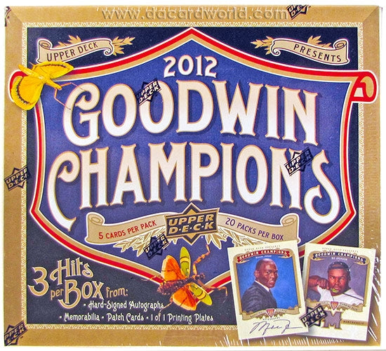 2012 Upper Deck Goodwin Champions Hobby Box (Reed Buy)