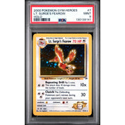 Pokemon Gym Heroes Lt. Surge's Fearow 7/132 PSA 9