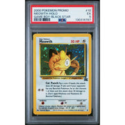 Pokemon WOTC Black Star Game Boy Promo Holo Foil Meowth 10 PSA 5