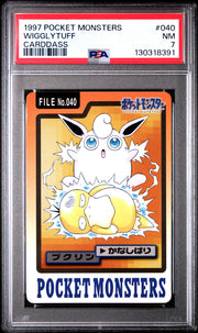 Pokemon 1997 Bandai CardDass Wigglytuff 040 PSA 7