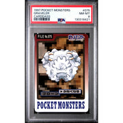 Pokemon 1997 Bandai CardDass Graveler 075 PSA 8