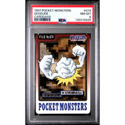 Pokemon 1997 Bandai CardDass Geodude 074 PSA 8