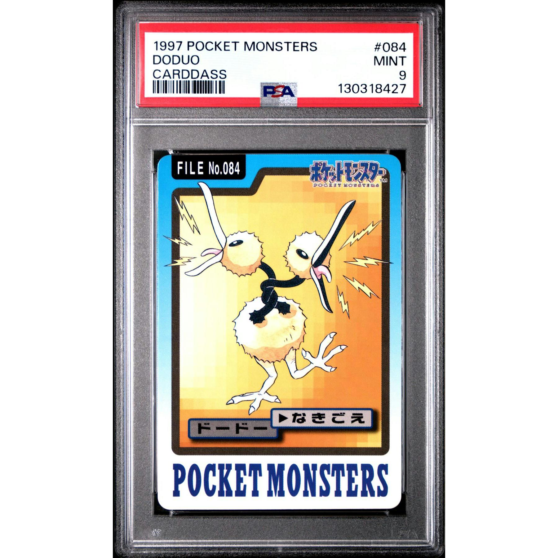 Pokemon 1997 Bandai CardDass Doduo 084 PSA 9