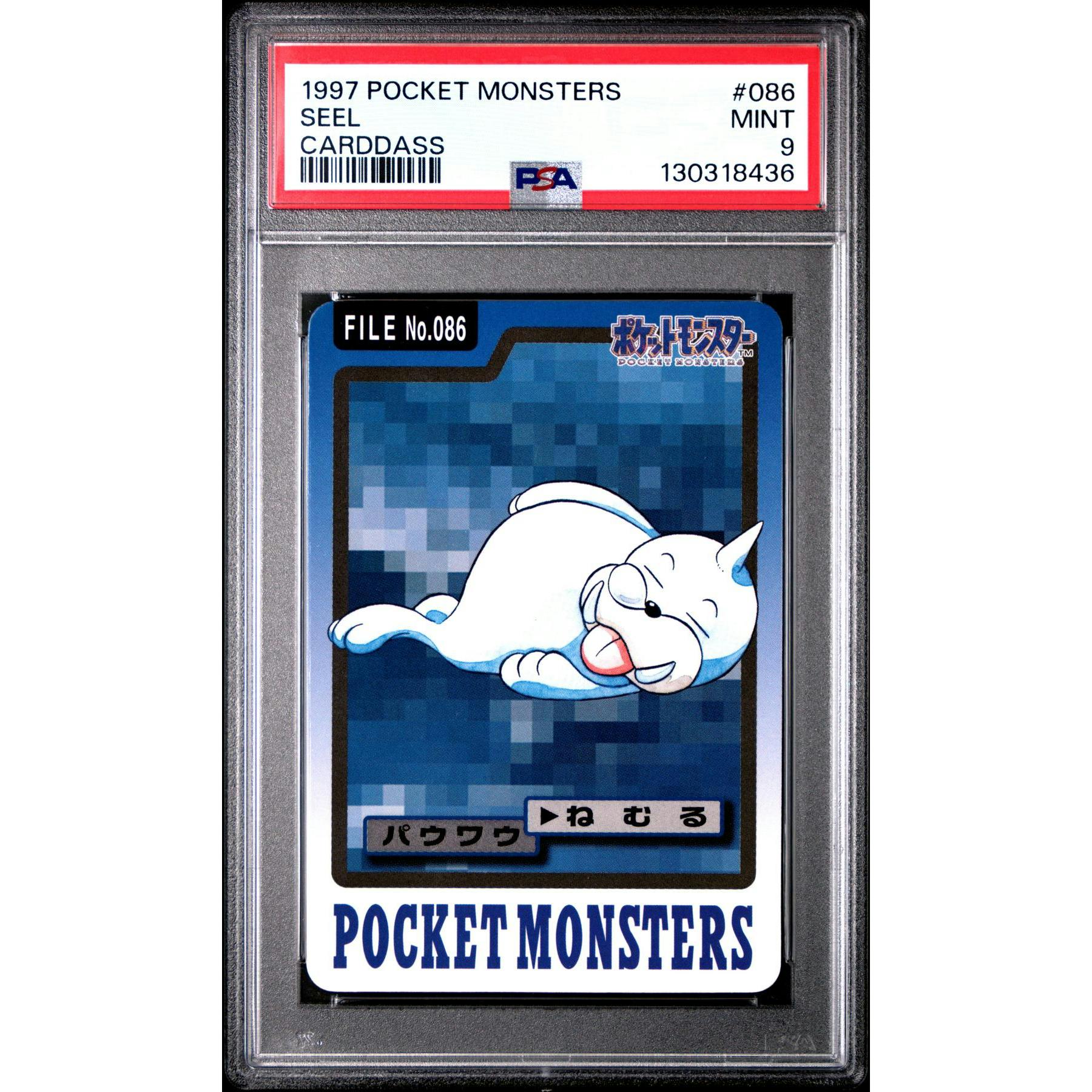 Pokemon 1997 Bandai CardDass Seel 086 PSA 9