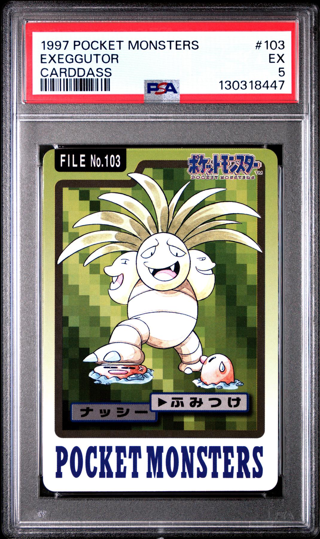 Pokemon 1997 Bandai CardDass Exeggutor 103 PSA 5