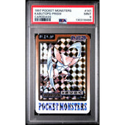 Pokemon 1997 Bandai CardDass Prism Holo Foil Kabutops 141 PSA 9