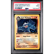 Pokemon Team Rocket 1st Edition Dark Machamp 10/82 PSA 9