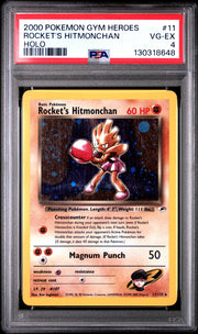 Pokemon Gym Heroes Rocket's Hitmonchan 11/132 PSA 4