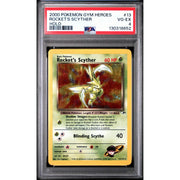 Pokemon Gym Heroes Rocket's Scyther 13/132 PSA 4