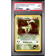 Pokemon Gym Heroes Rocket's Scyther 13/132 PSA 9