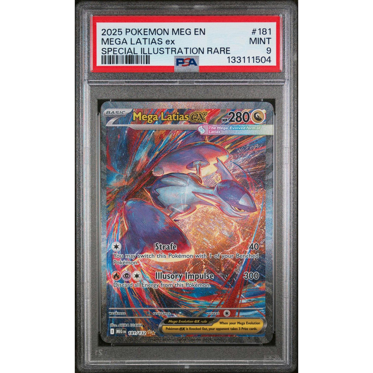 Pokemon Mega Evolution Mega Latias ex 181/132 PSA 9