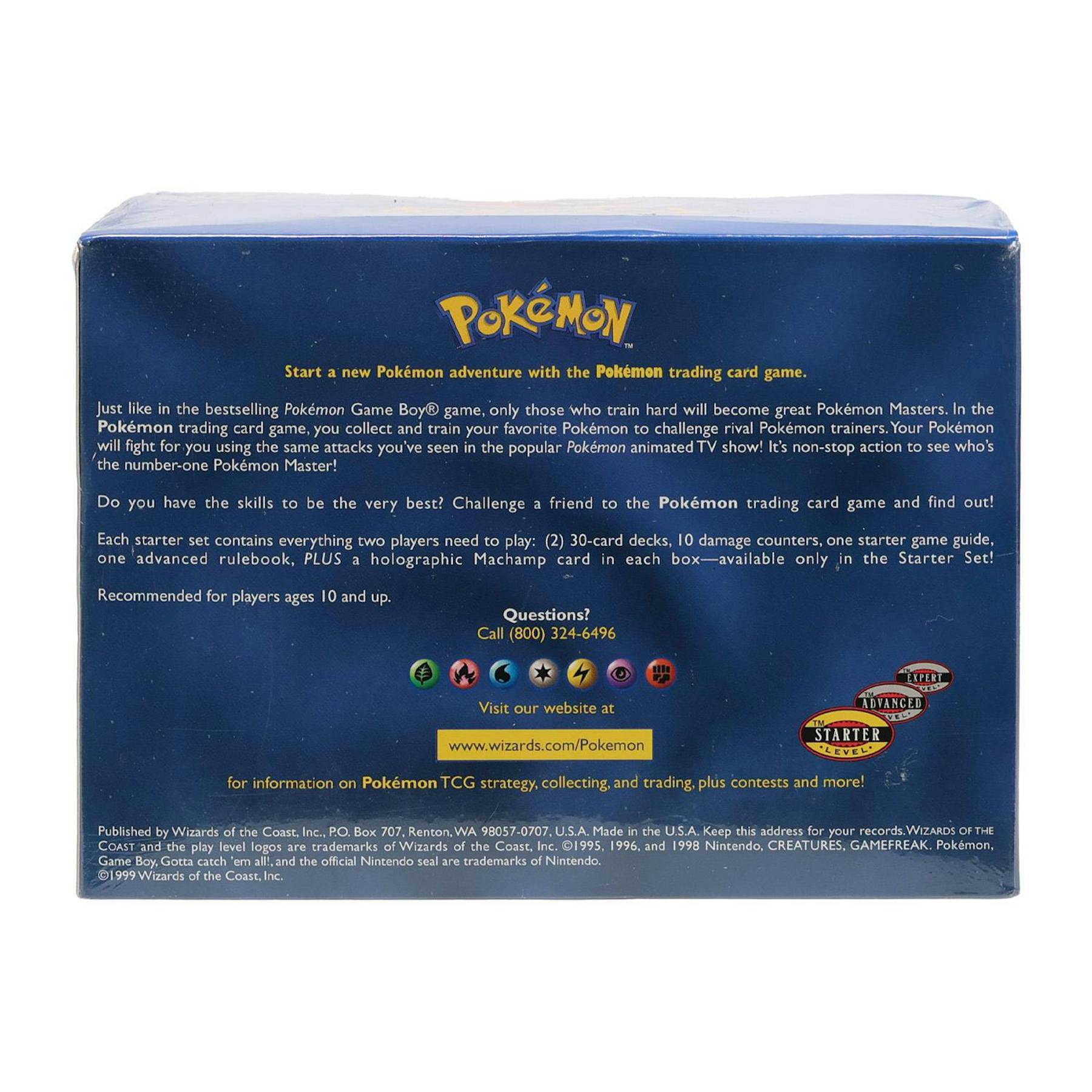 Pokemon Base Set 1 2-Player Starter Deck Box Brick of 8 Vintage WOTC Sealed