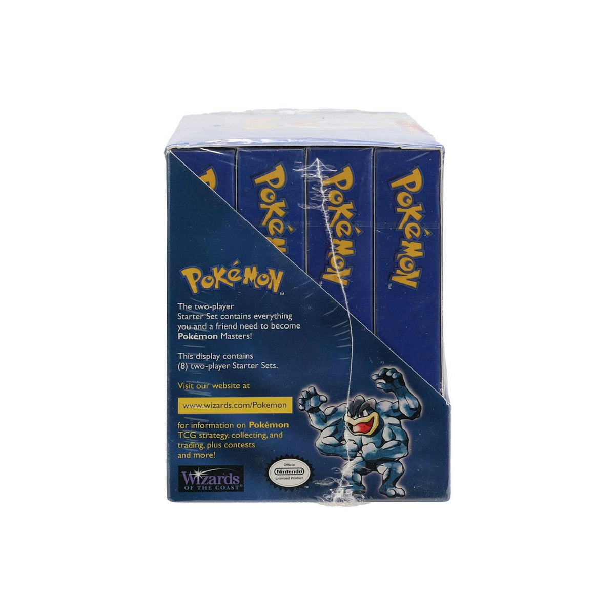 Pokemon Base Set 1 2-Player Starter Deck Box Brick of 8 Vintage WOTC Sealed