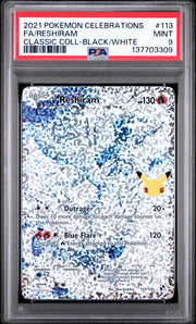 Pokemon Celebrations Classic Collection Reshiram 113/114 PSA 9