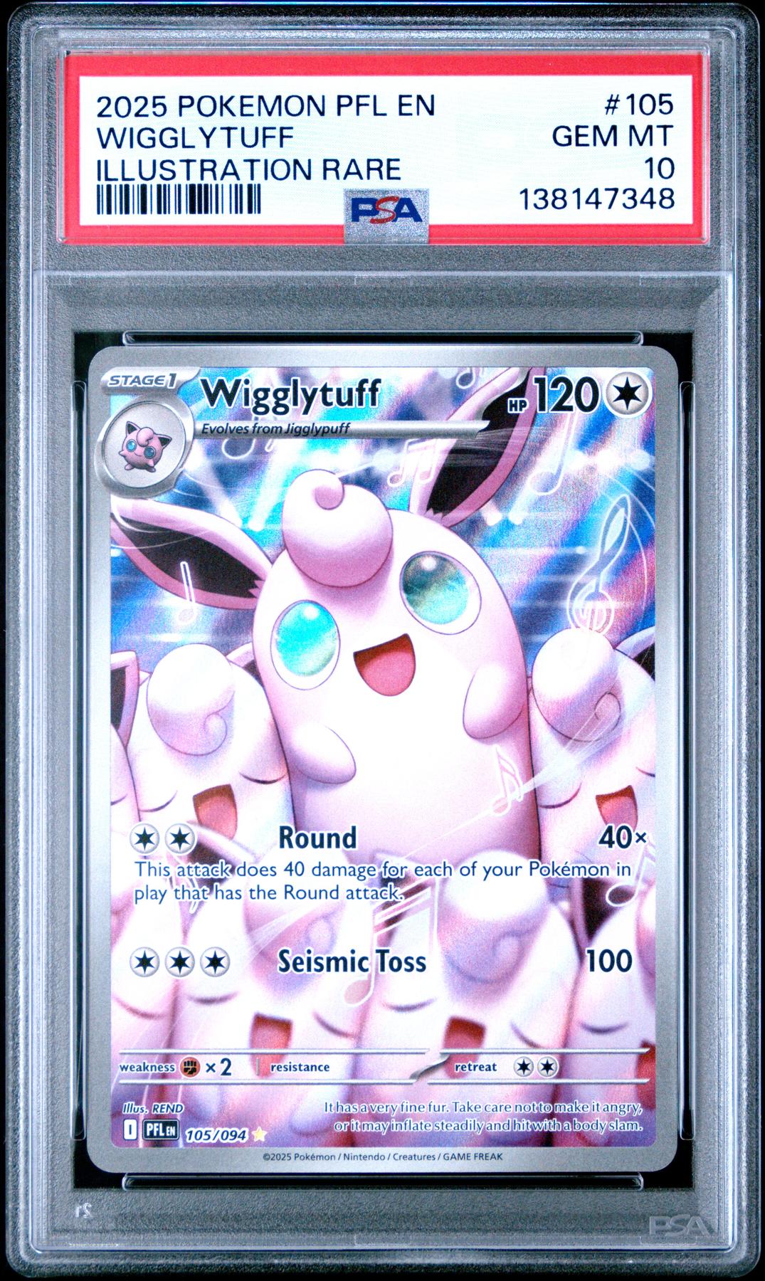 Pokemon Phantasmal Flames Wigglytuff 105/094 PSA 10 GEM MINT