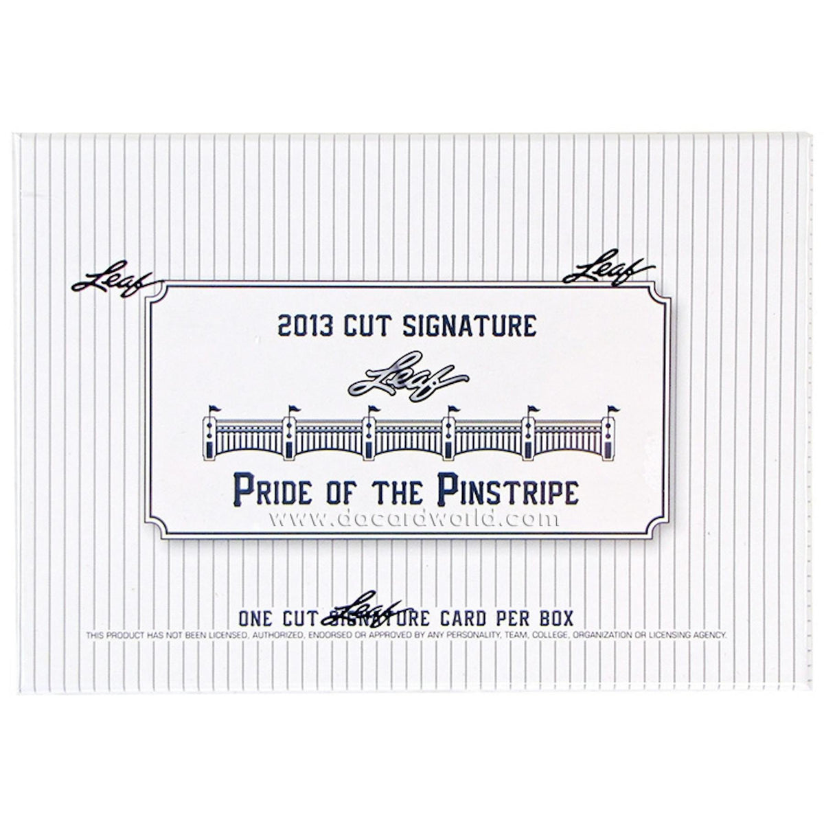 2013 Leaf Cut Signature Pride of the Pinstripe Baseball Hobby Box (Reed Buy)