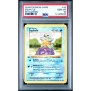 1999 Pokemon Base Set Shadowless 1st Edition Squirte #63 PSA 10