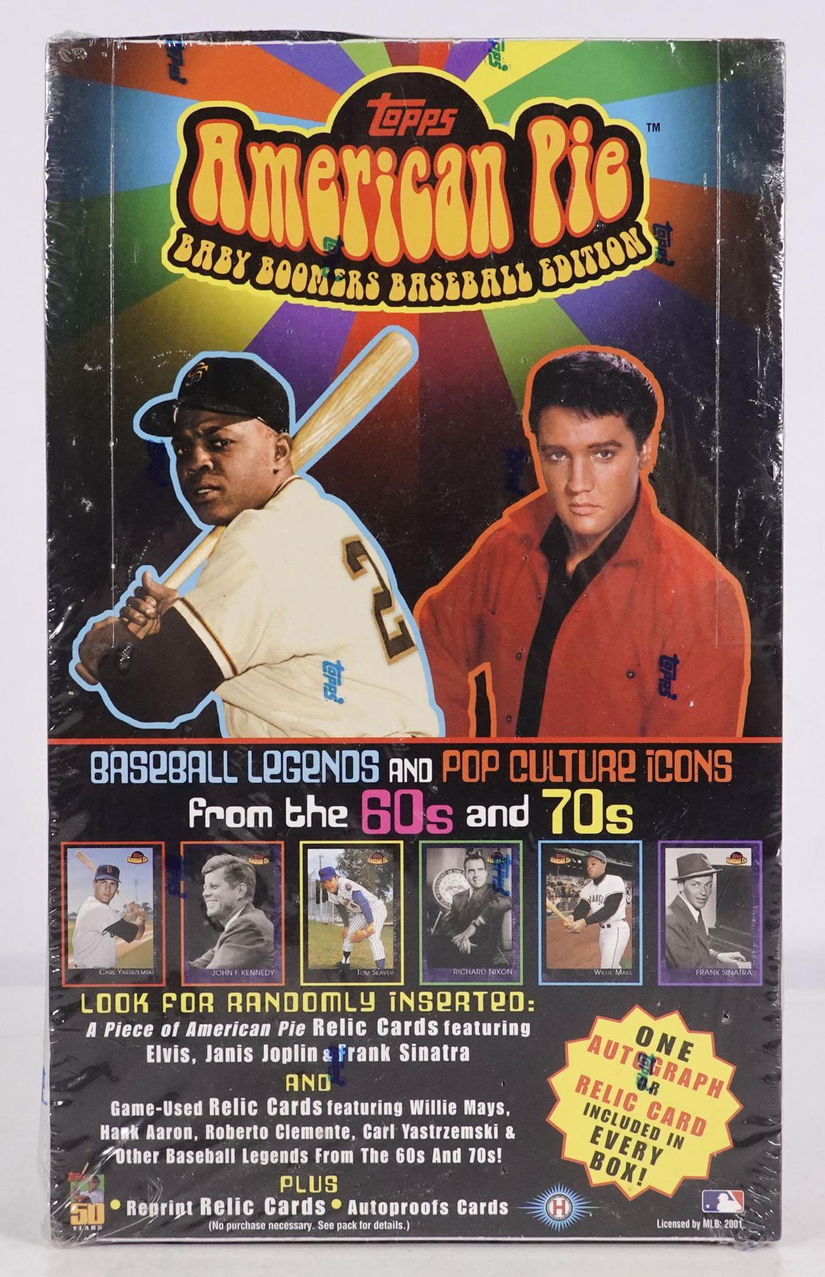 2001 Topps American Pie Baby Boomers of Baseball Hobby Box (Reed Buy)