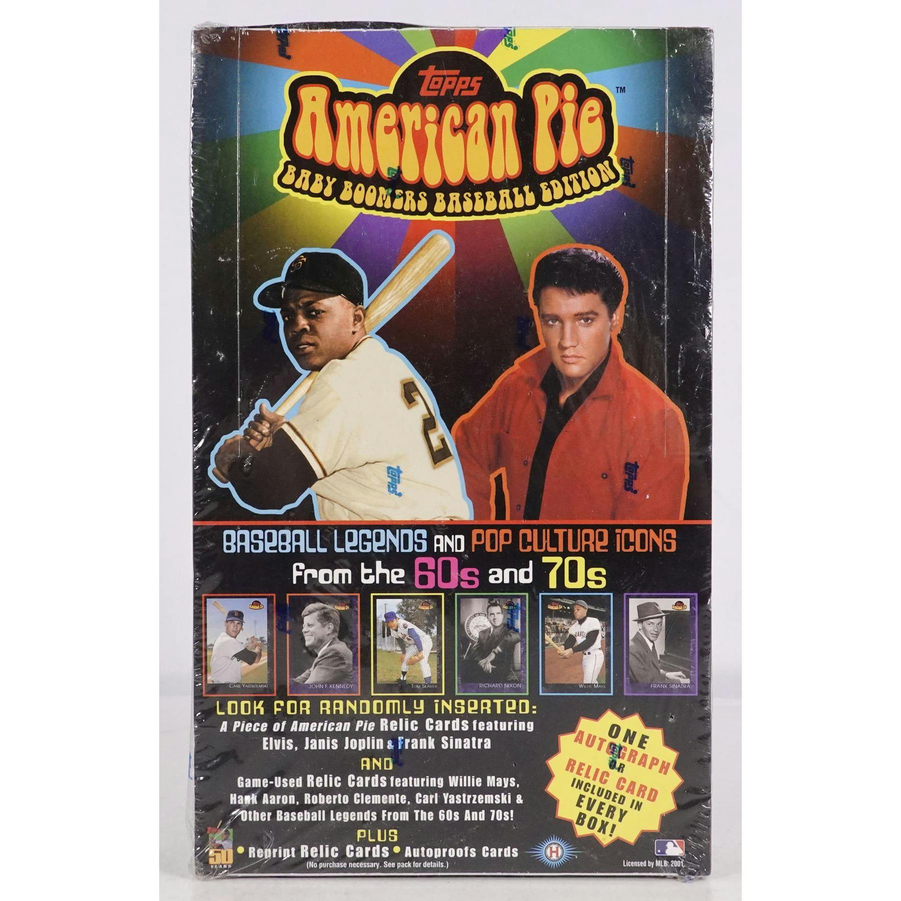 2001 Topps American Pie Baby Boomers of Baseball Hobby Box (Reed Buy)