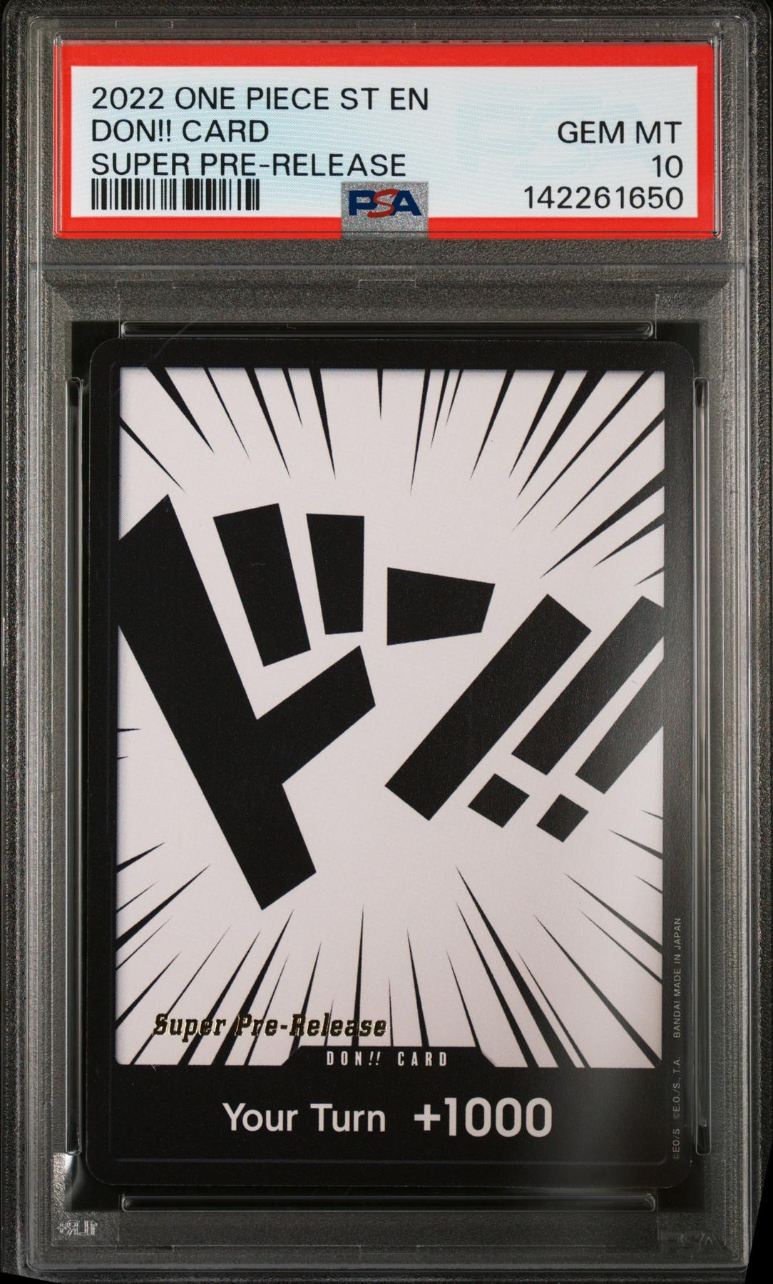2022 One Piece Starter Decks Don!! Card Super Pre-Release PSA 10