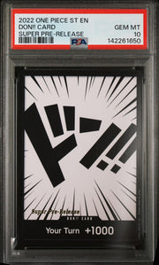 2022 One Piece Starter Decks Don!! Card Super Pre-Release PSA 10
