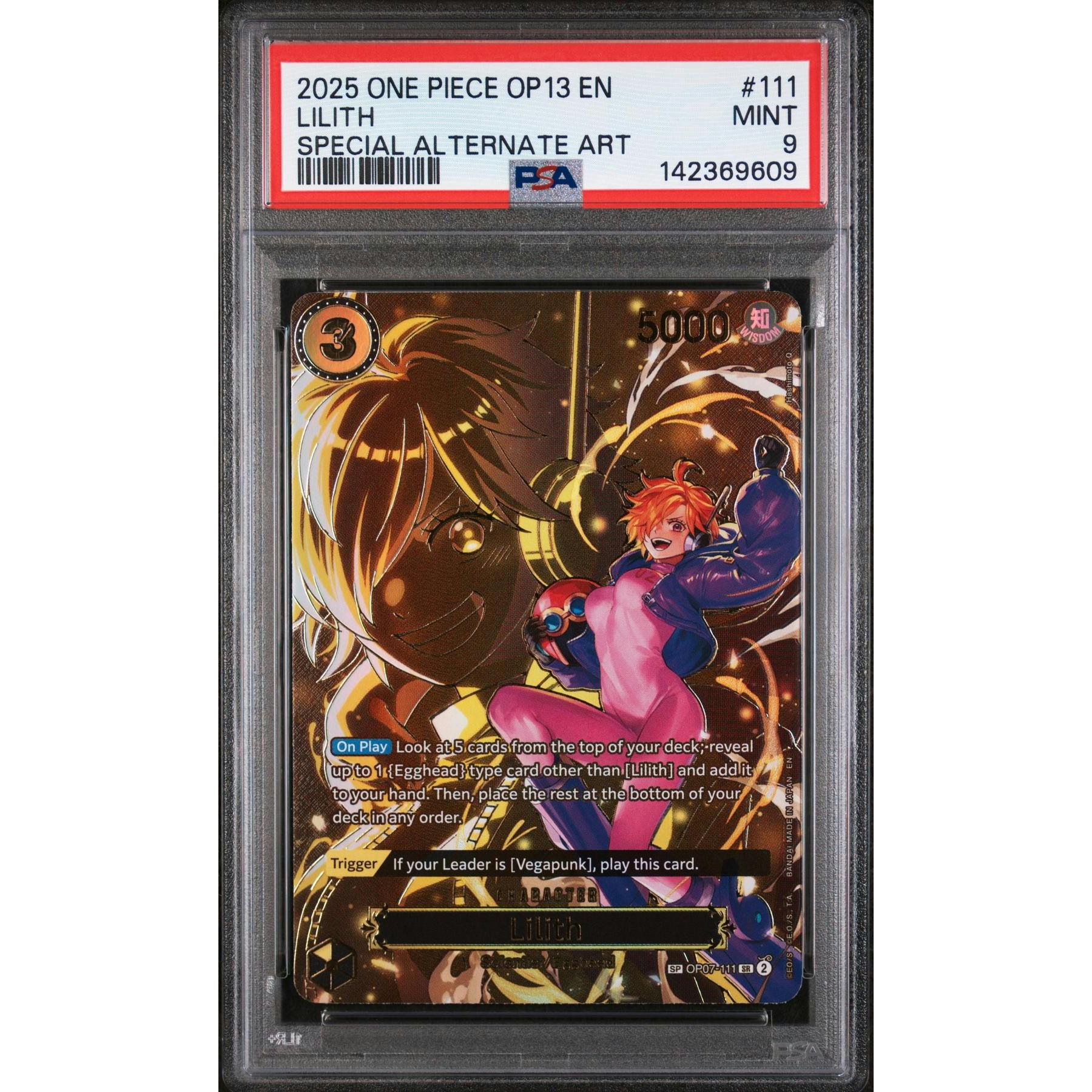 2025 One Piece Carying on His Will Lilith Special Alternate Art #111 PSA 9