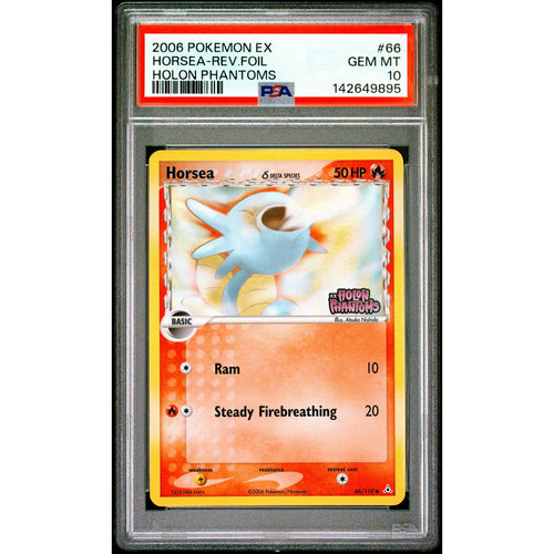 2006 Pokemon Ex Holon Phantoms Horsea Reverse Foil #66 PSA 10
