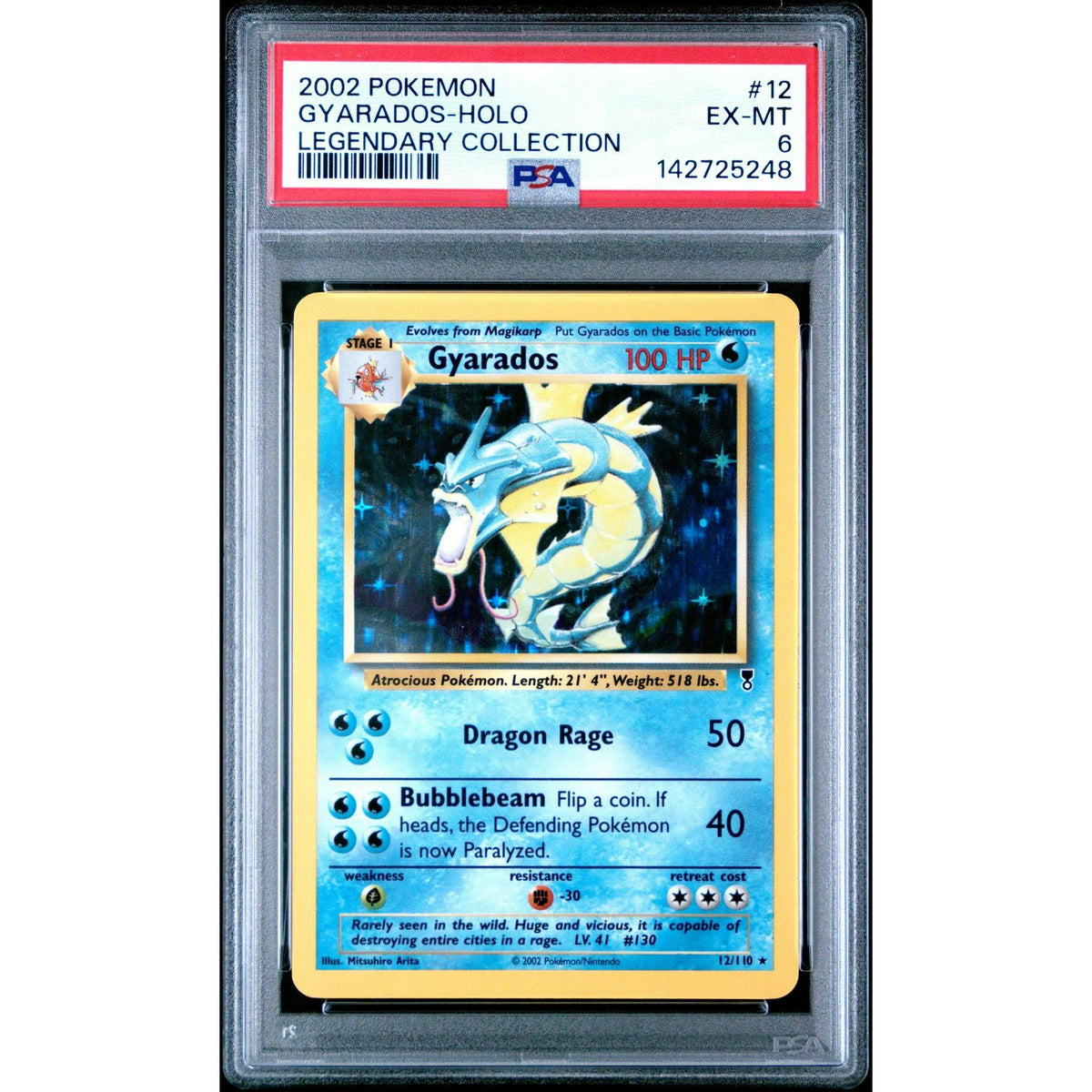 Pokemon Legendary Collection Gyarados 12/110 PSA 6