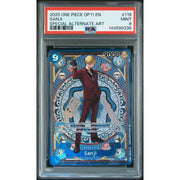 2025 One Piece A Fist of Divine Speed Sanji Special Alternate Art #119 PSA 9
