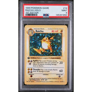 1999 Pokemon Base Set Shadowless Raichu Holo 1st Edition 14/102 PSA 9