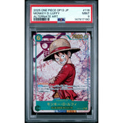 2025 One Piece Jpn Carrying on His Will Monkey D. Luffy Alternate Art #118 PSA 9