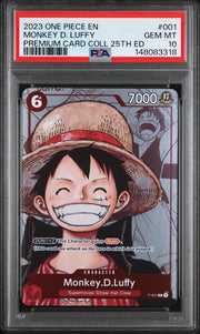 2023 One Piece Premium Collection Monkey D. Luffy 25th Edition #001 PSA 10