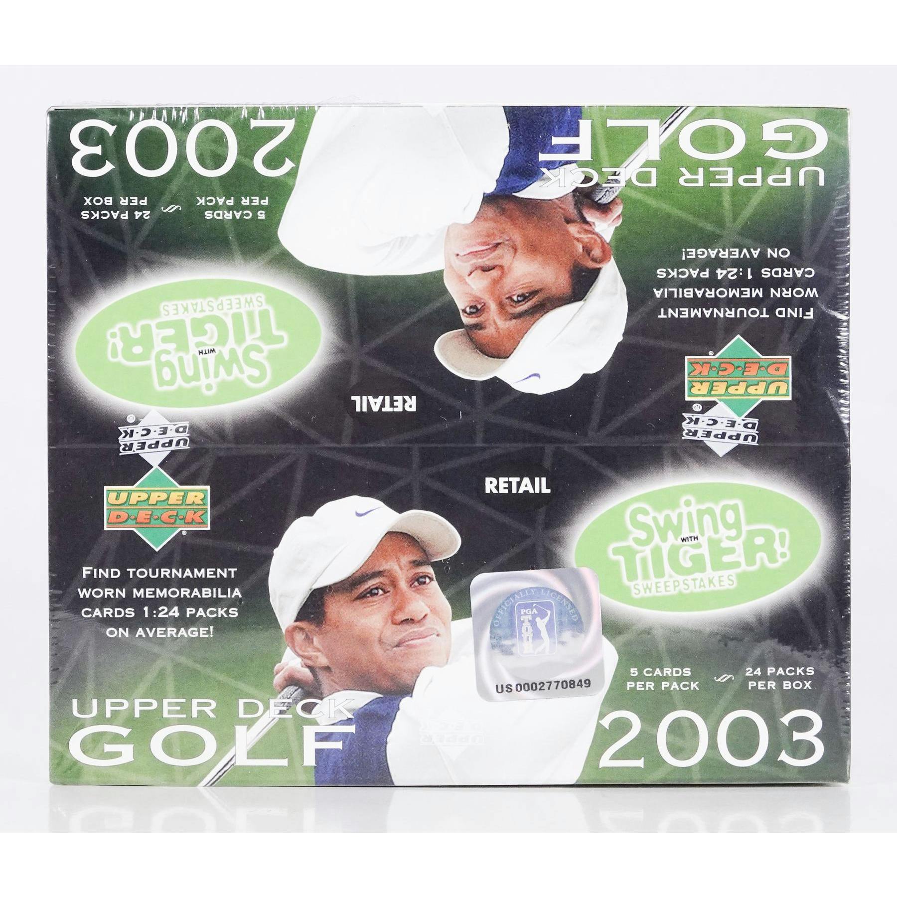 2003 Upper Deck Golf 24-Pack Retail Box