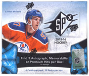 2015/16 Upper Deck SPx Hockey Hobby Box