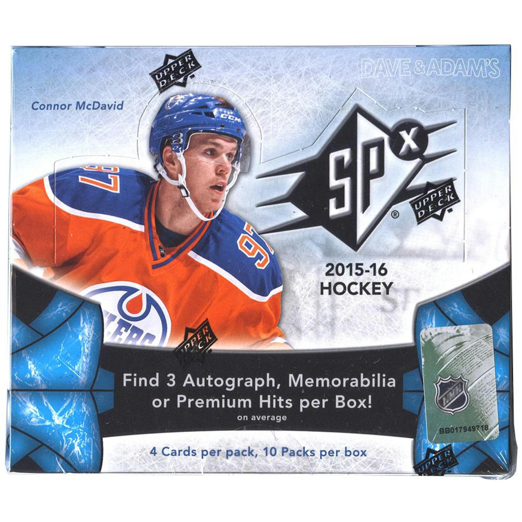 2015/16 Upper Deck SPx Hockey Hobby Box