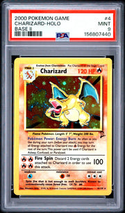 2000 Pokemon Base Set 2 Charizard Holo #4 PSA 9
