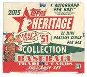 2015 Topps Heritage '51 Baseball Hobby Box (Set)