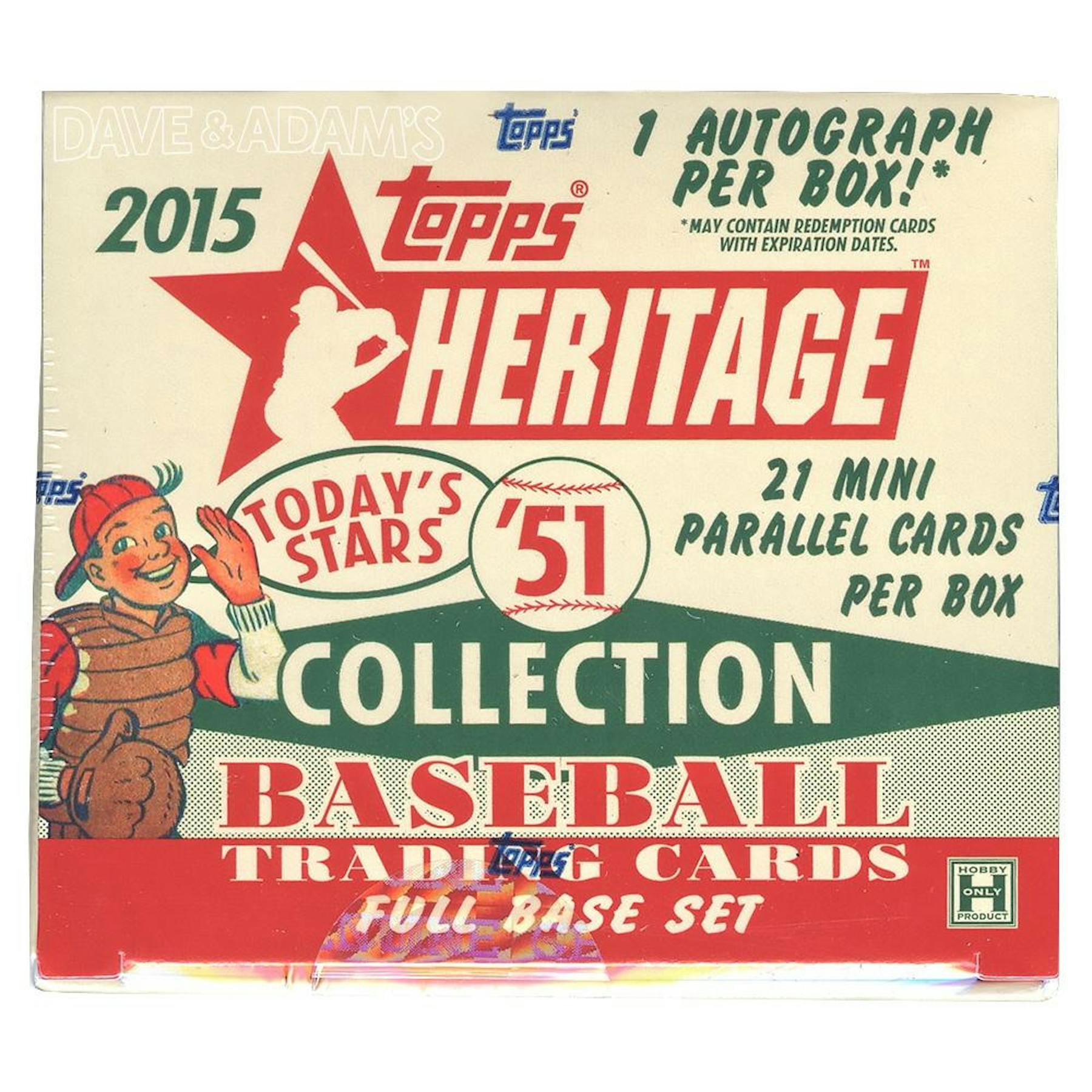 2015 Topps Heritage '51 Baseball Hobby Box (Set)