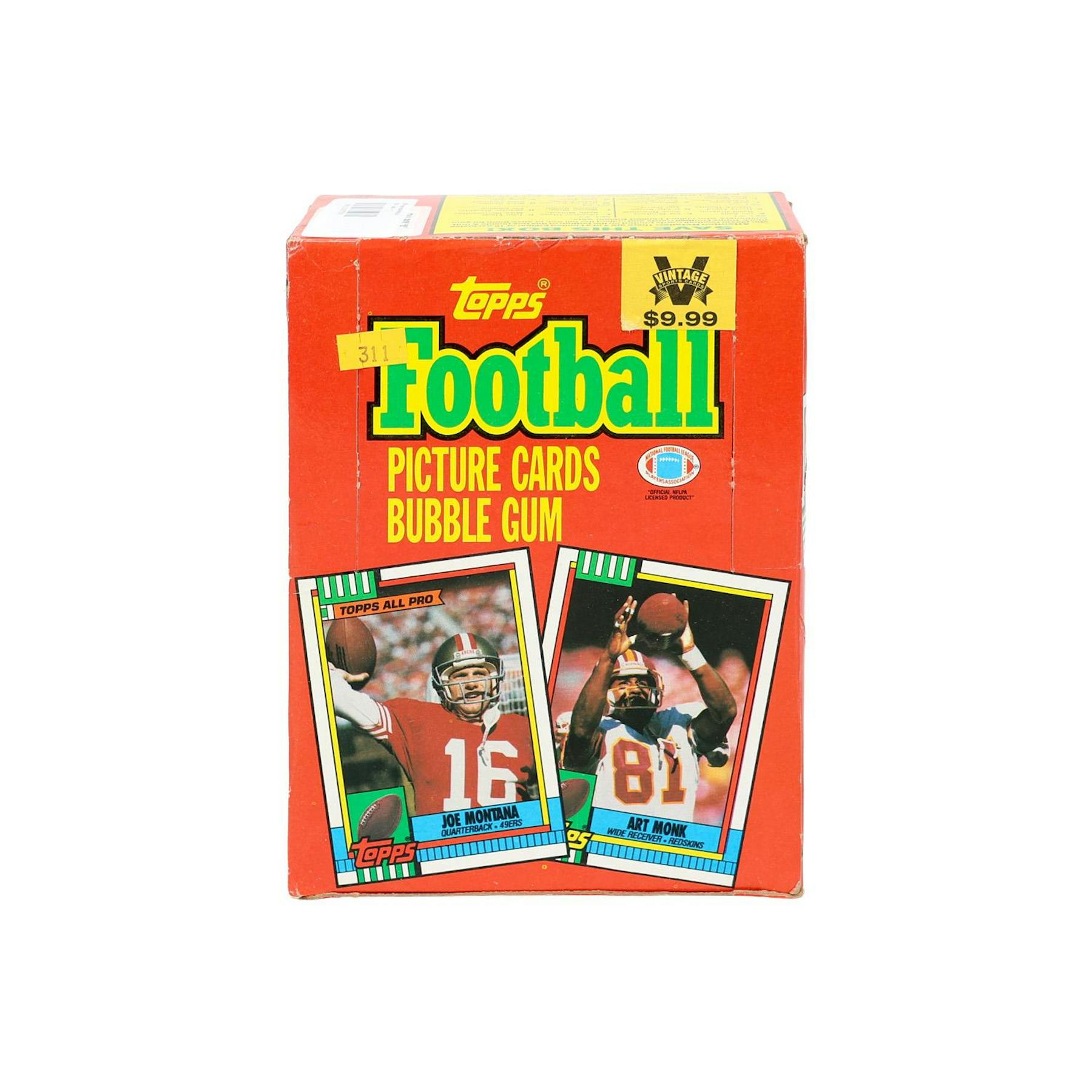 1990 Topps Football Wax Box
