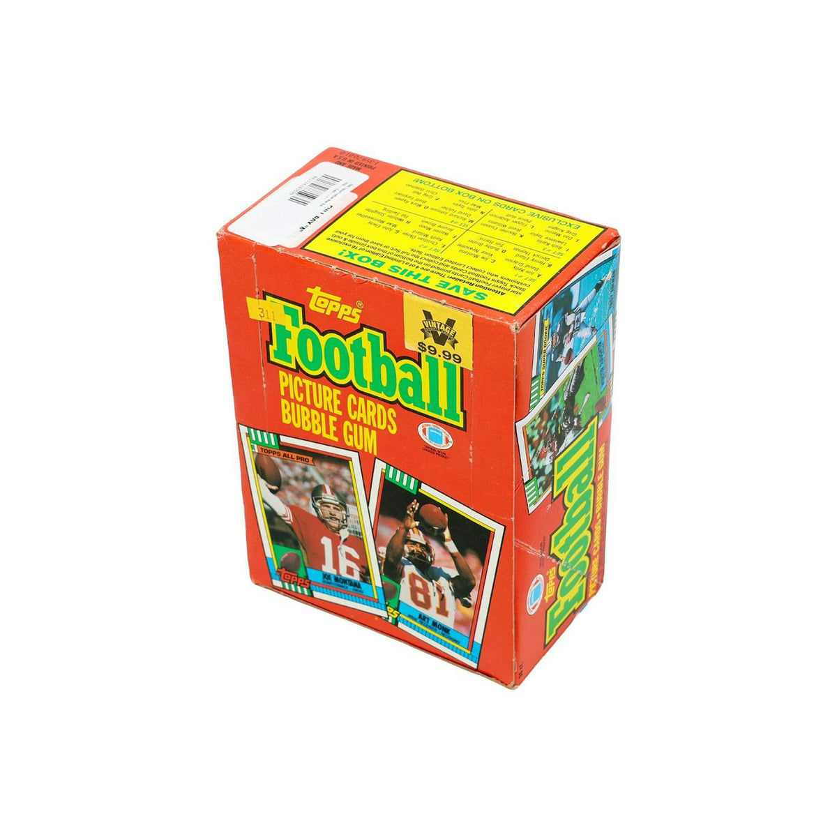 1990 Topps Football Wax Box