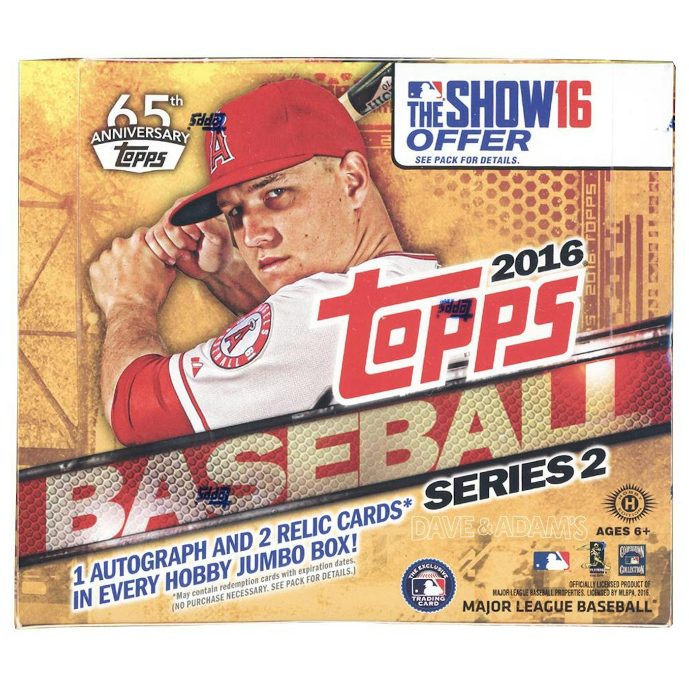 2016 Topps Series 2 Baseball Hobby Jumbo Box (Reed Buy)