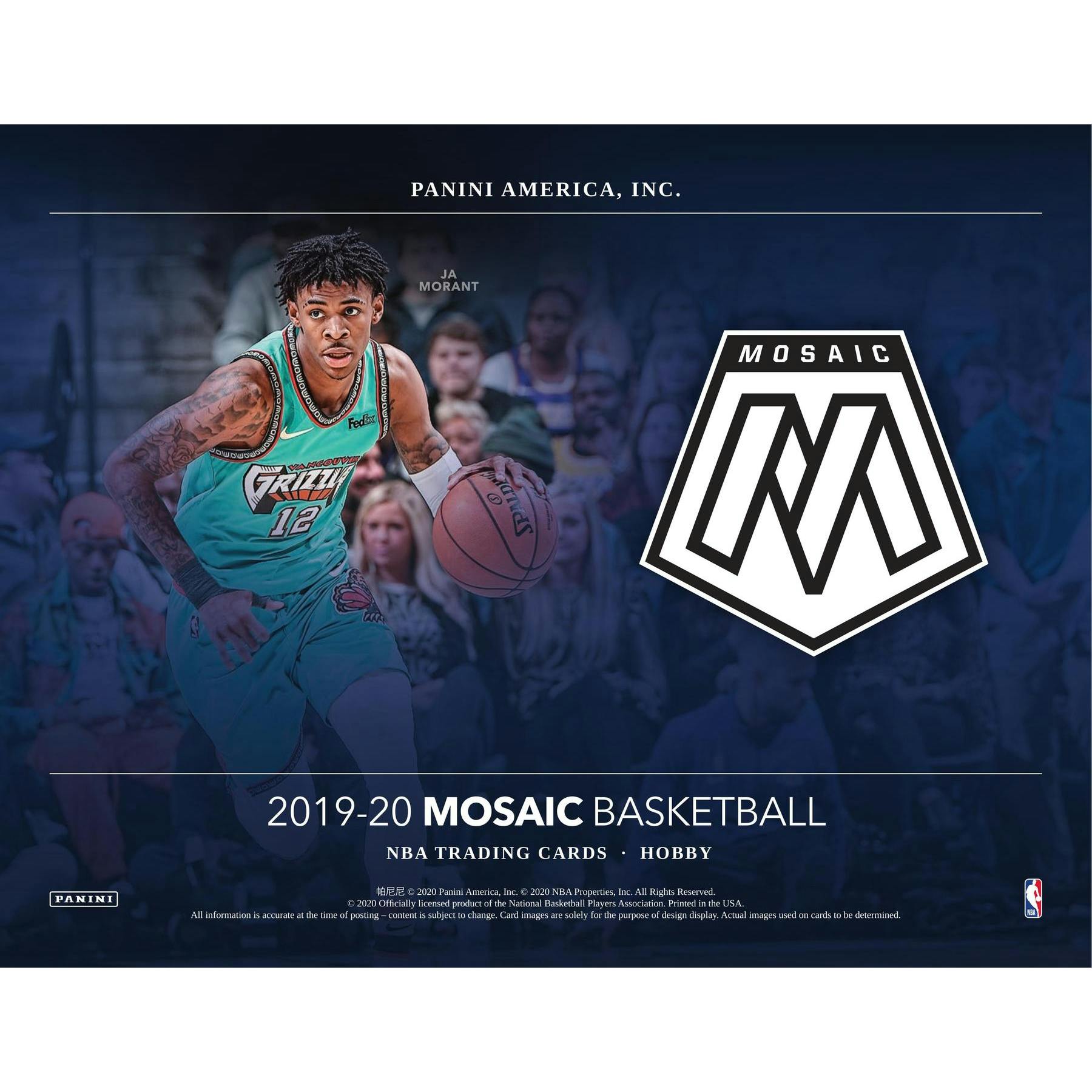 2019/20 Panini Mosaic Basketball Hobby Pack